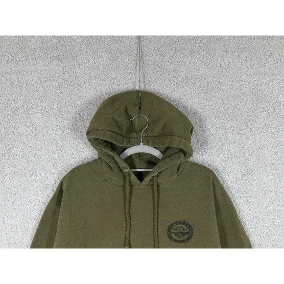 Troll Co. Clothing Dirty Hands Clean Money Mens Size M  Graphic Hoodie Green - Picture 4 of 9